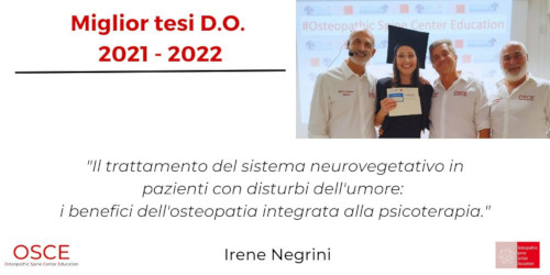 Premio miglior tesi ANNO ACCADEMICO 2021/2022