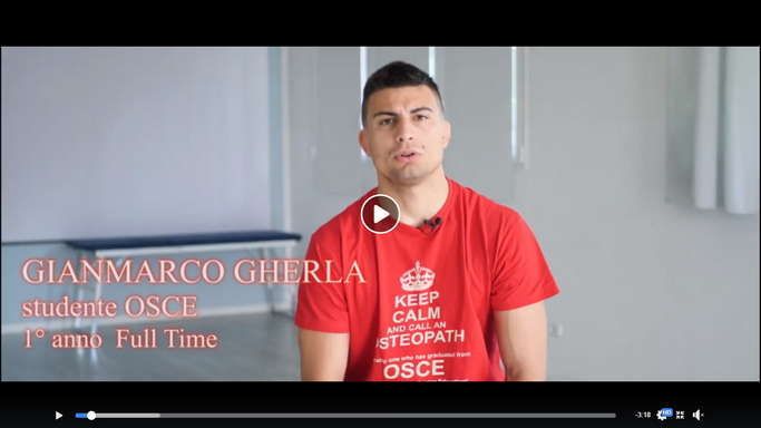 Gianmarco, I° anno T1 - Full Time 2018-2019, ci spiega perché si è avvicinato al mondo dell’Osteopatia.